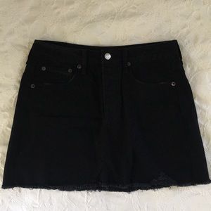 Brand new american eagle black denim skirt!
